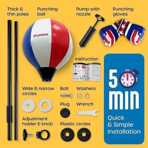 Standing Boxing Set with Gloves - Fun Karate Ninja Games